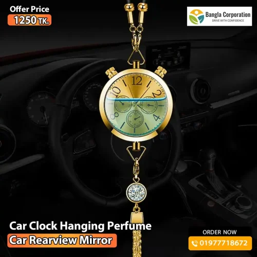 Car Clock Hanging Perfume Car Rearview Mirror