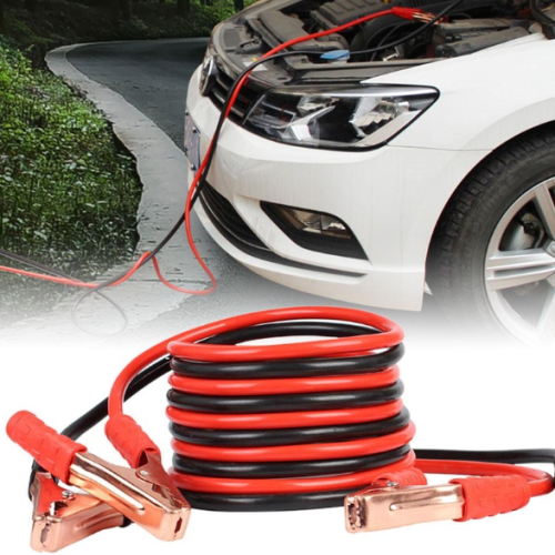 Heavy-Duty Emergency Car Battery Booster Cables – Stay Prepared Anytime!