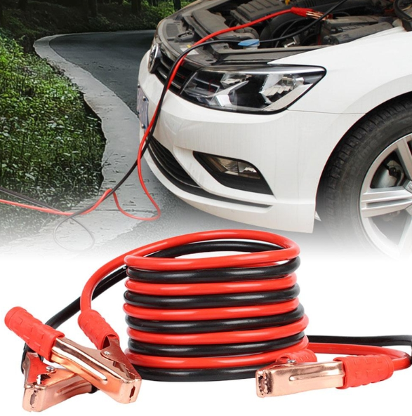 Heavy-Duty Emergency Car Battery Booster Cables – Stay Prepared Anytime!