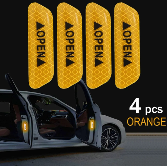 Car Door Open Reflector Sticker 4 pcs