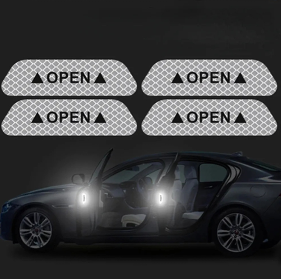 Car Door Open Reflector Sticker 4 pcs - Image 2