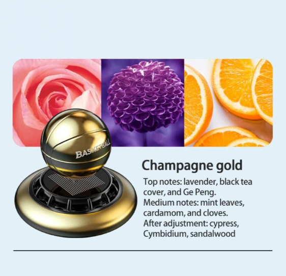 Basket Ball Car Solar Perfume 3 color - Image 2